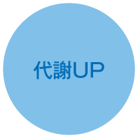 カラダへの5つの効果 代謝UP