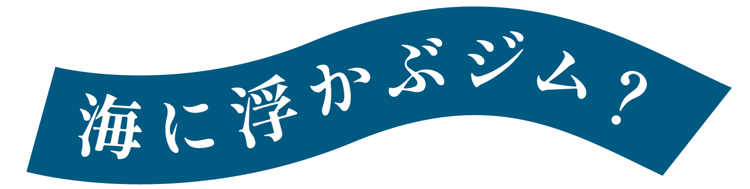 海に浮かぶジム?