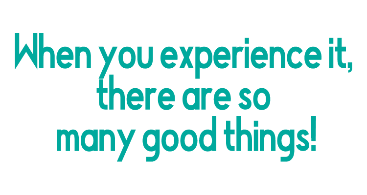 When you experience it, there are so many good things! SP title